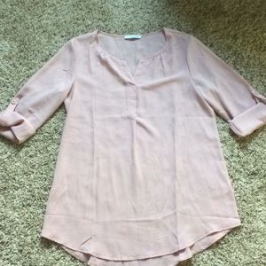 Dressy pink tunic top